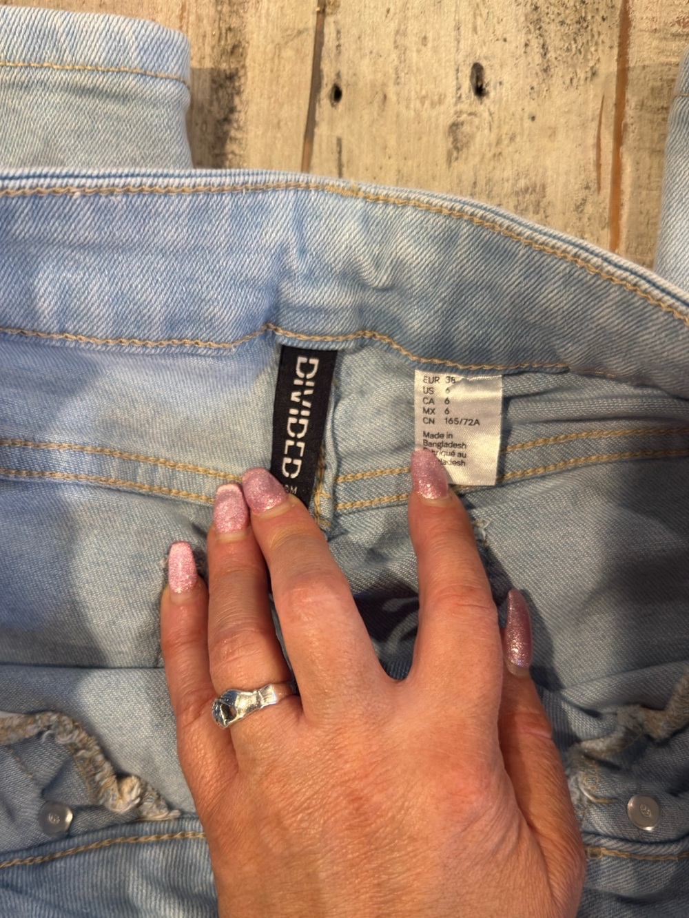 Divided Light Blue Denim Flare Jeans - Picture 2 of 4